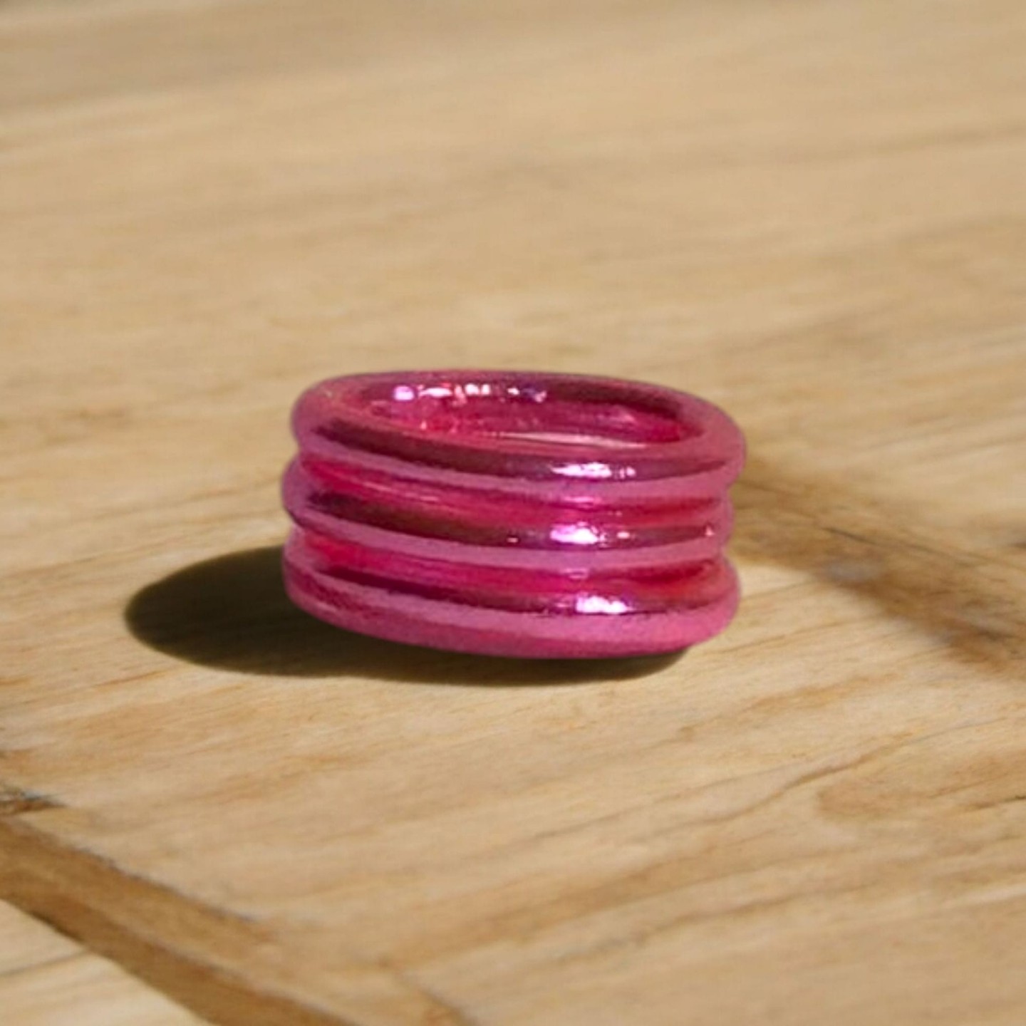 Anillo Pan de Oro Rosa Suave