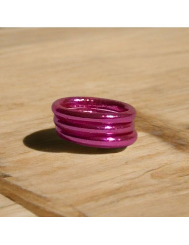 Anillo Pan de Oro Fucsia