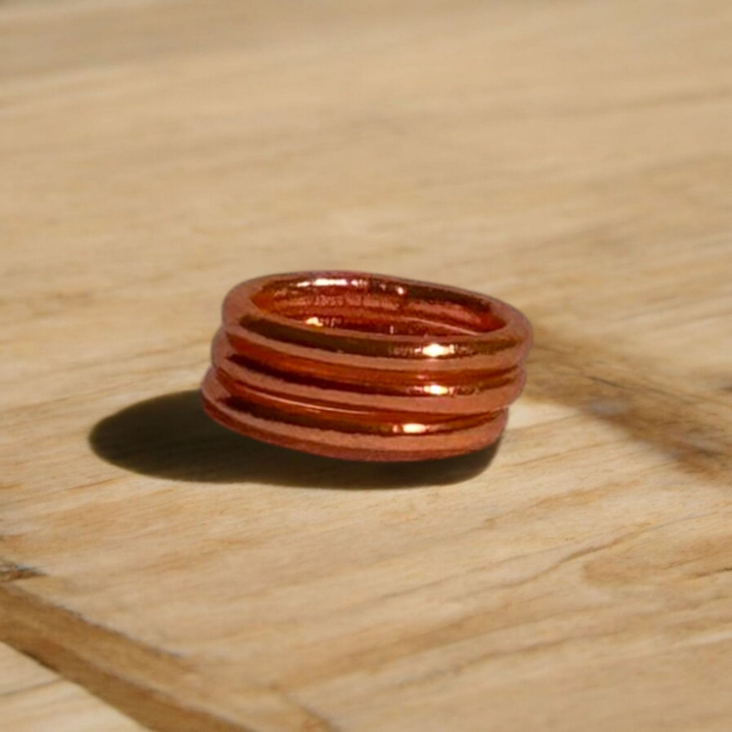 Anillo Pan de Oro Salmón