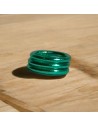 Anillo Pan de Oro Verde Hoja
