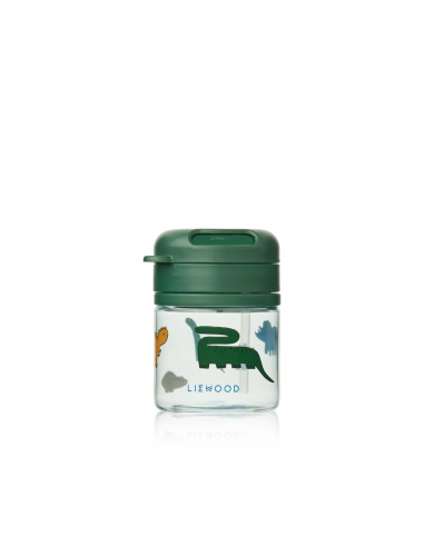 Vaso con Pajita 280 ml Dinosaurs