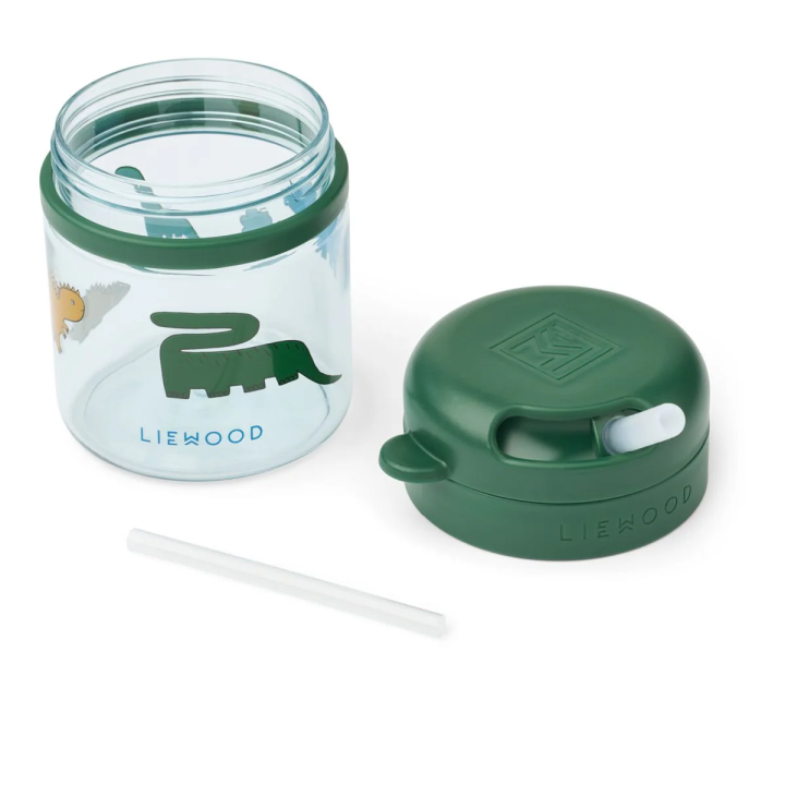 Vaso con Pajita 280 ml Dinosaurs