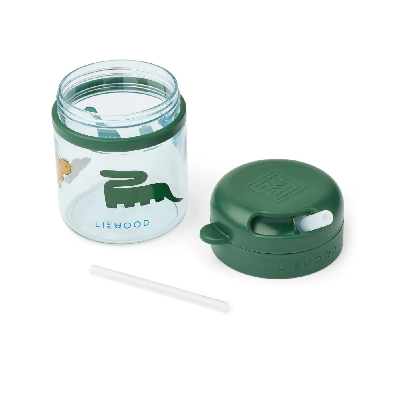 Vaso con Pajita 280 ml Dinosaurs