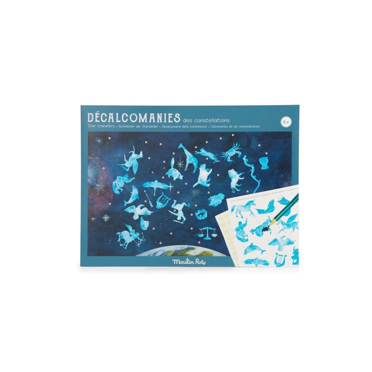 Mapa celeste con calcomanías