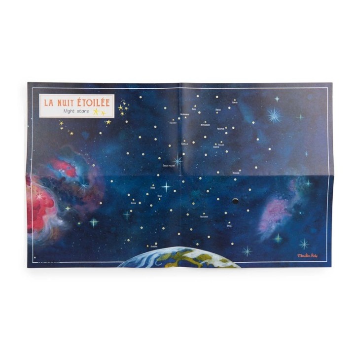 Mapa celeste con calcomanías