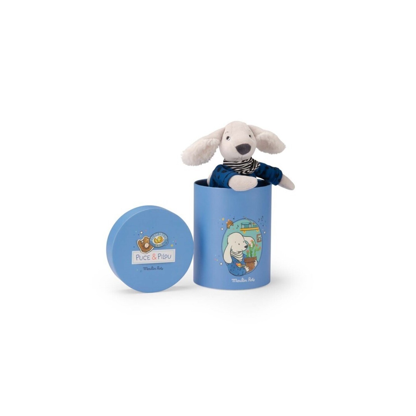 Perro Pilou Azul (En caja regalo)
