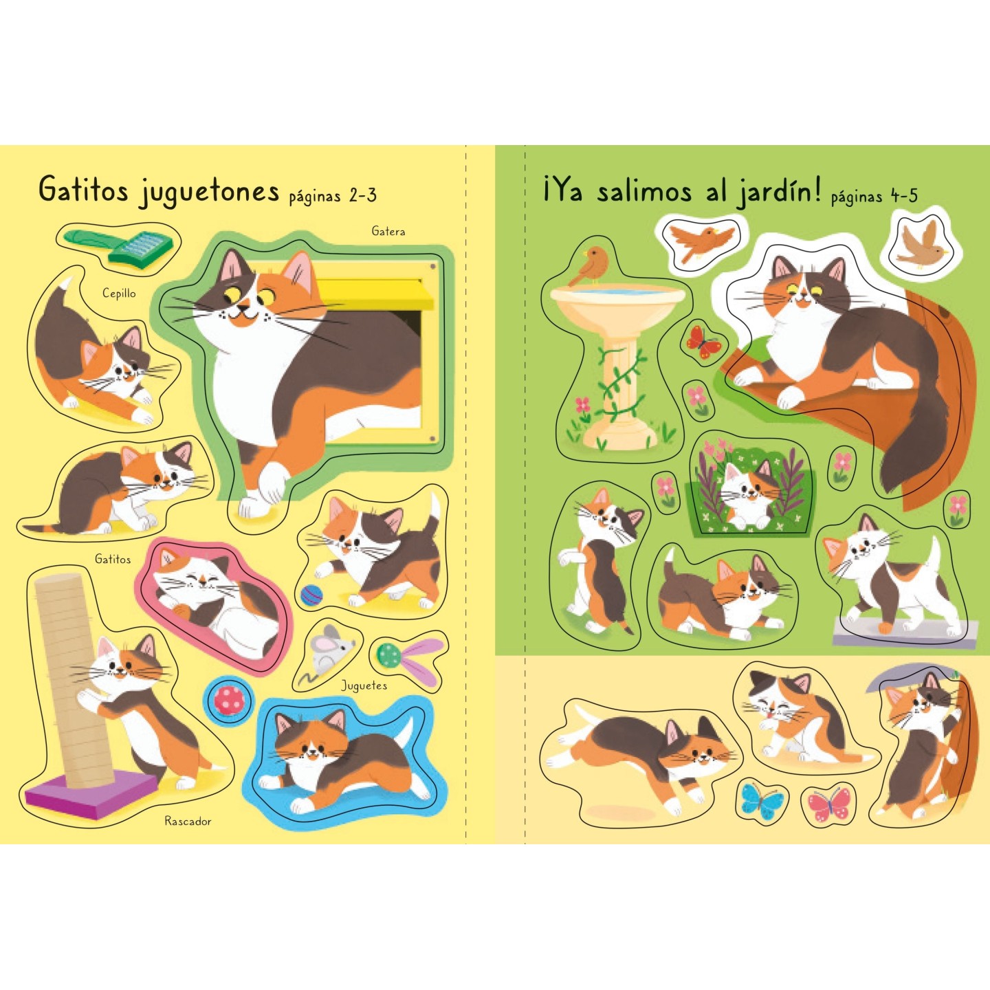 Mi pequeño libro de pegatinas - El mundo de los gatos