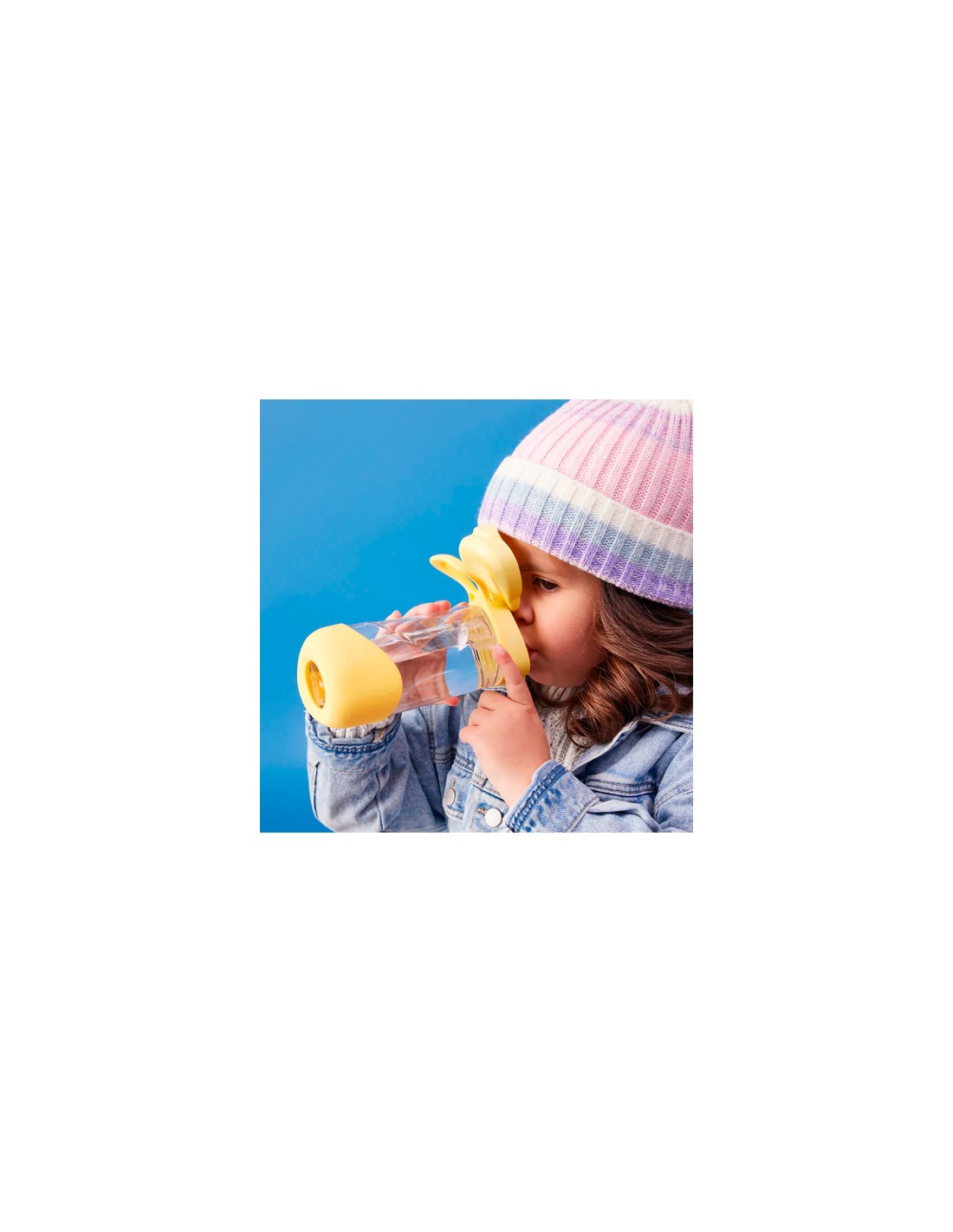 Botella de Tritán con Boquilla y Asa 450ml - Lemon Twist
