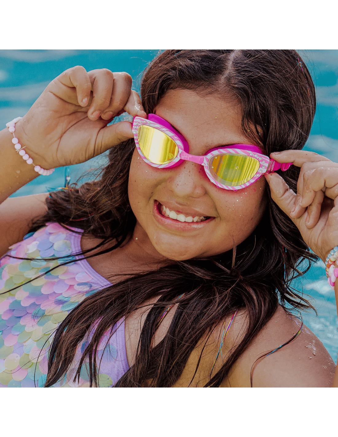 Gafas de Natación Cleo in Pink Pallas