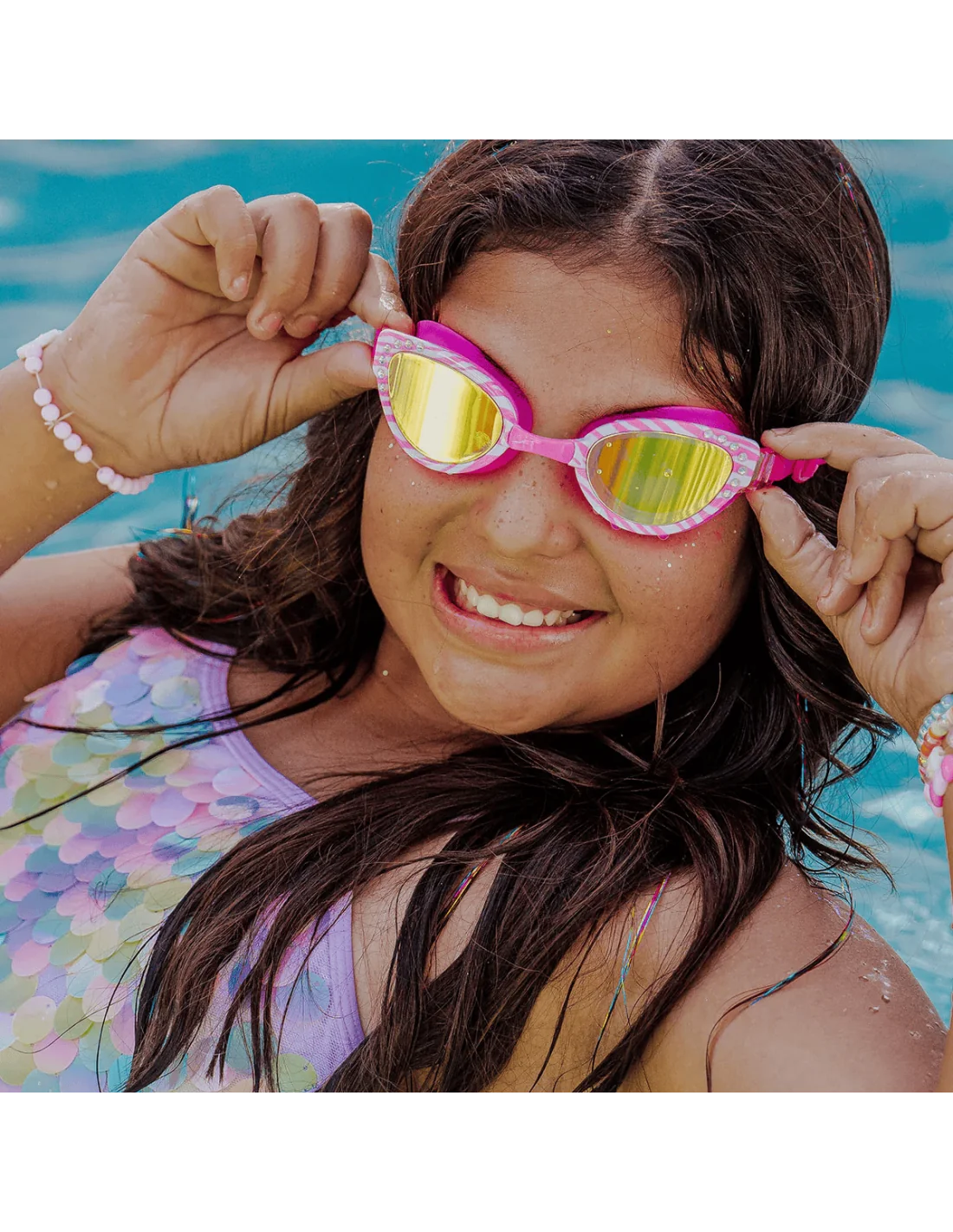 Gafas de Natación Cleo in Pink Pallas