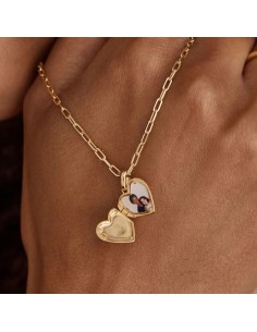 Collar Corazón Portafoto – Especial Día de la Madre Lila 2