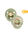 2 Chupetes BIBS Studio Colour Round Jasmine Sage Mix