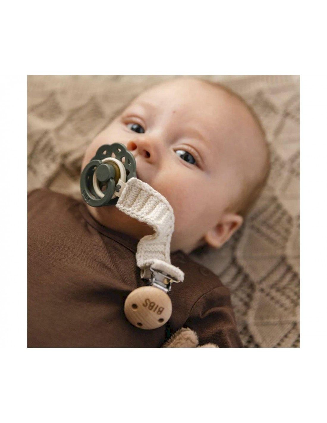 Sujetachupetes BIBS Knitted Ivory