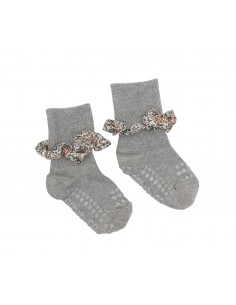 Calcetines Suela Antideslizante Bambú Liberty Grey Melange