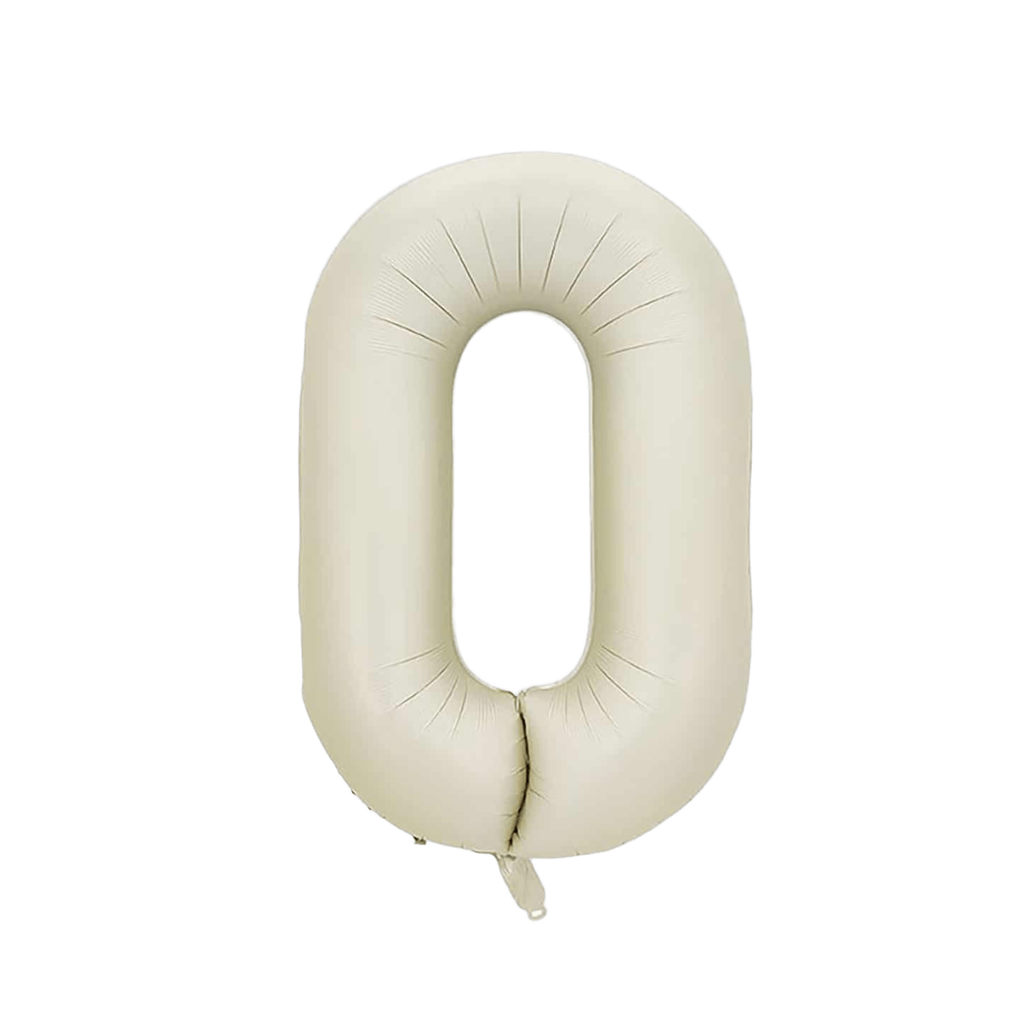 Globo Foil Número 0 Beige