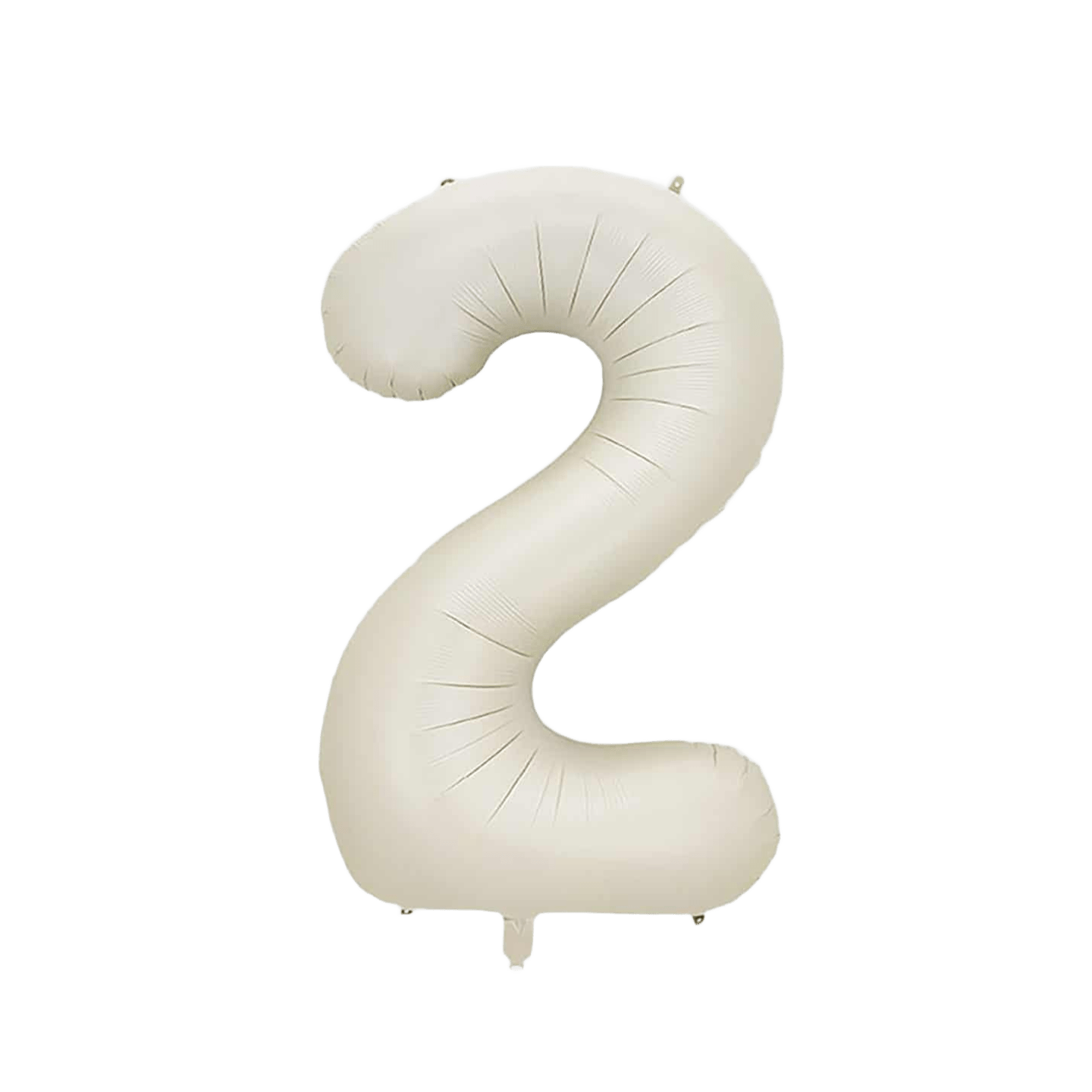 Globo Foil Número 2 Beige