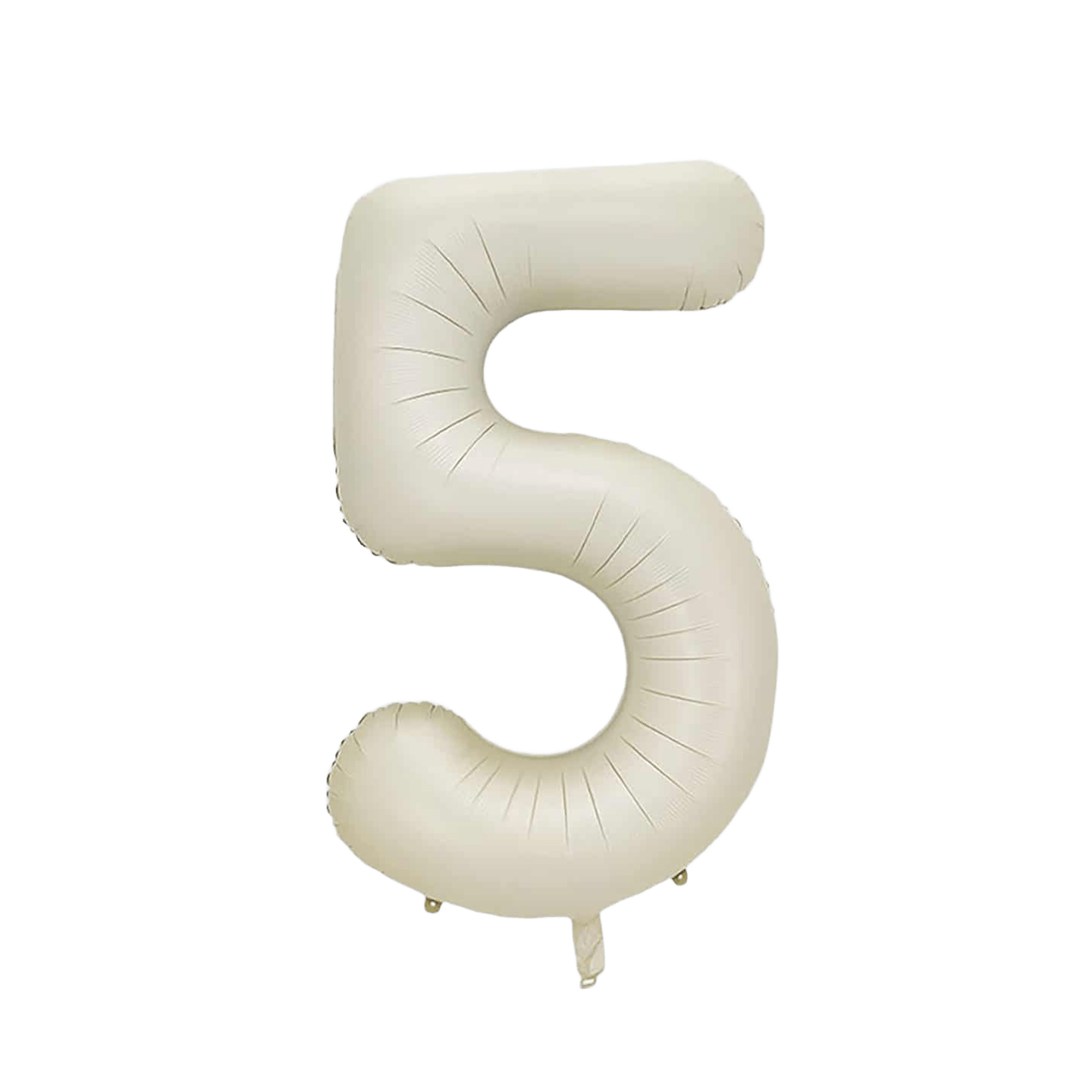 Globo Foil Número 5 Beige