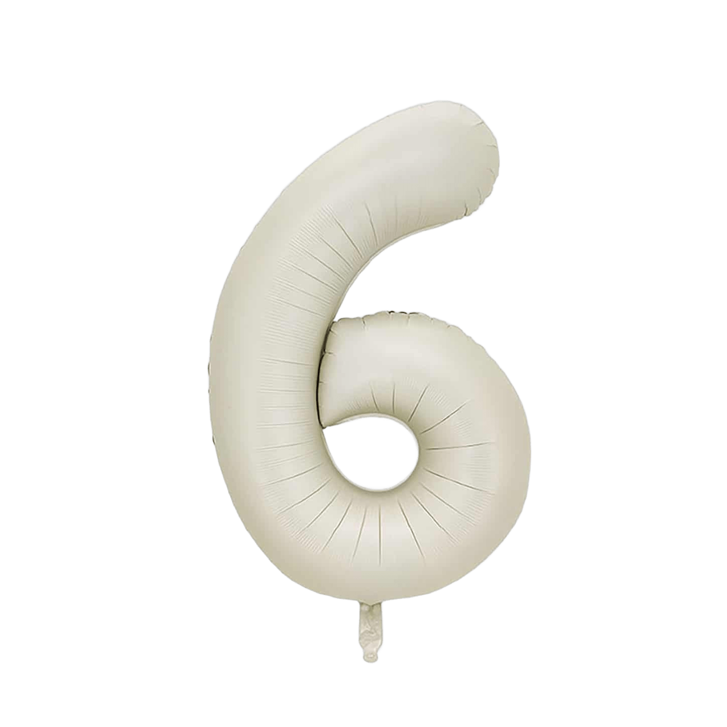 Globo Foil Número 6 Beige