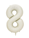 Globo Foil Número 8 Beige