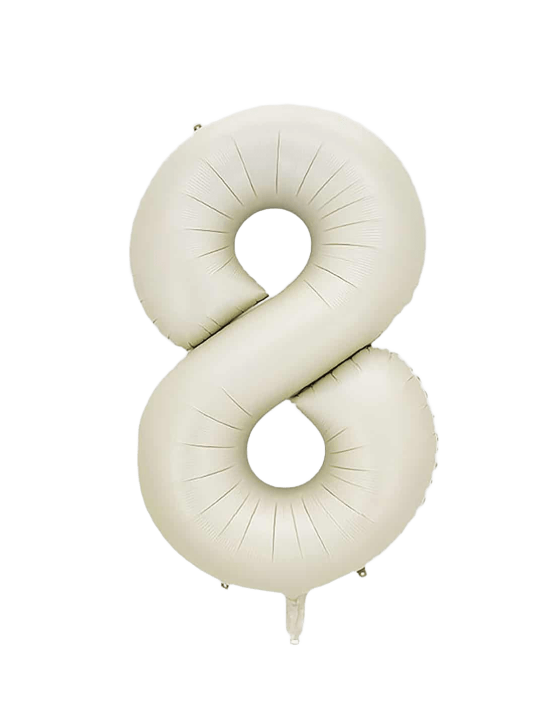 Globo Foil Número 8 Beige
