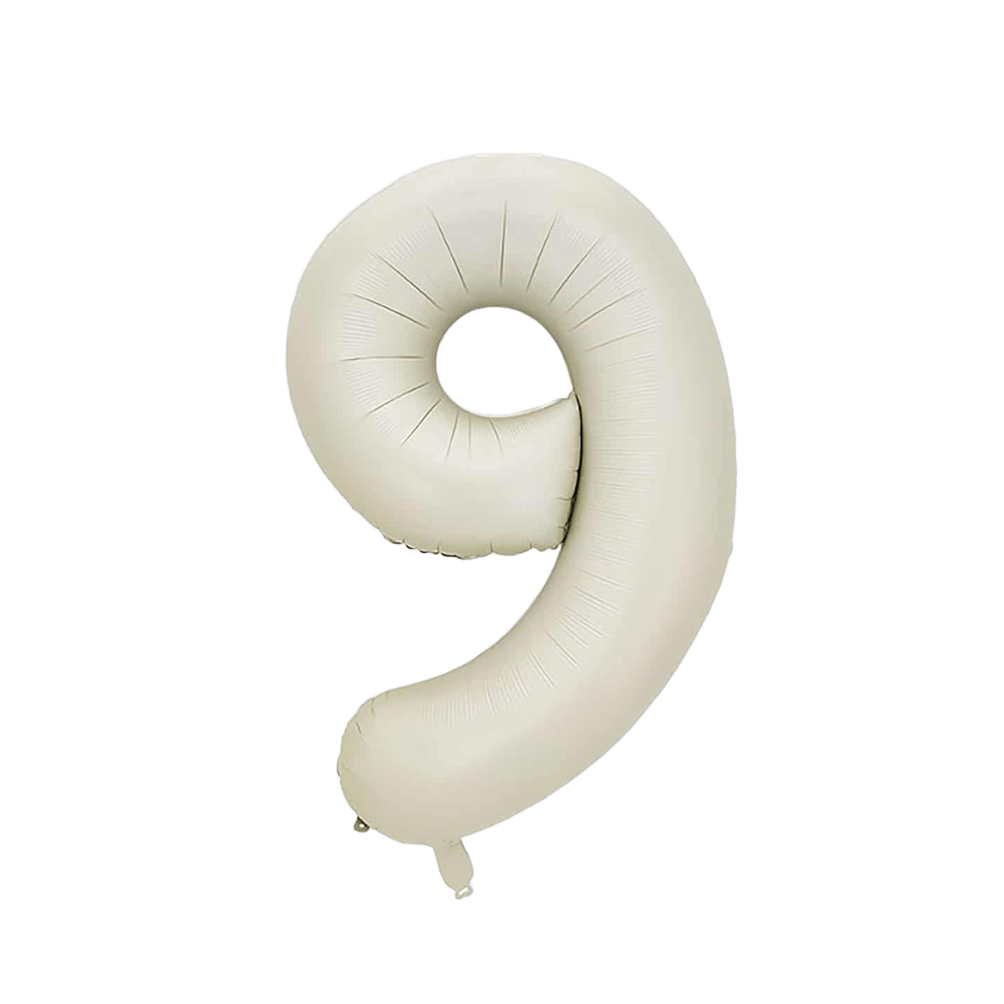 Globo Foil Número 9 Beige