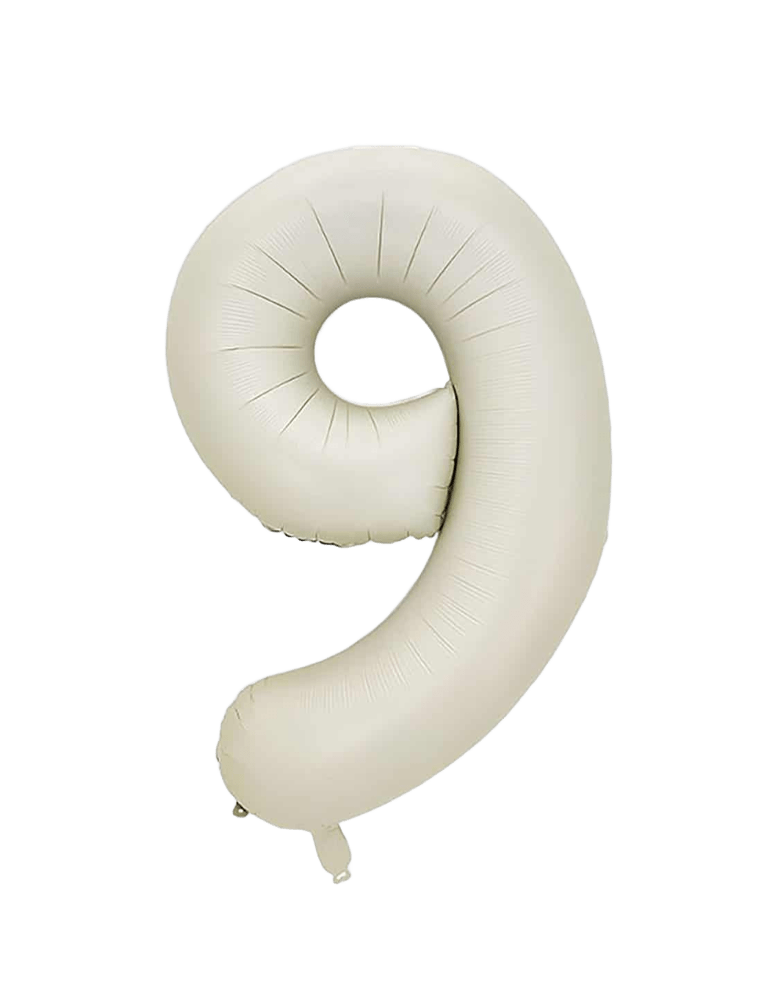 Globo Foil Número 9 Beige