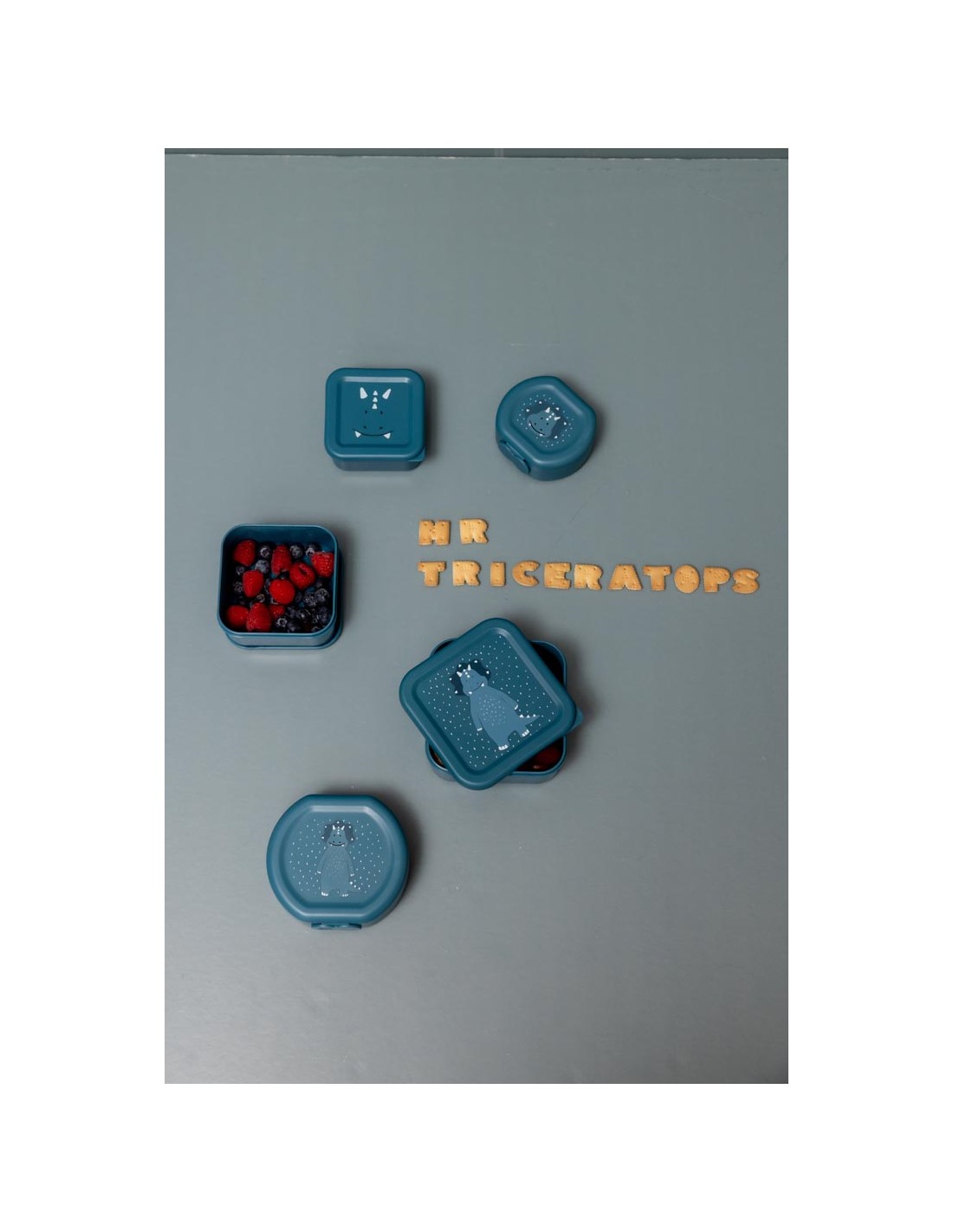 Fiambrera con Clip Trixie Triceratops 2 Uds.