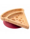 Plato Bambu Multicompartimento Pizza Burdeos Eco