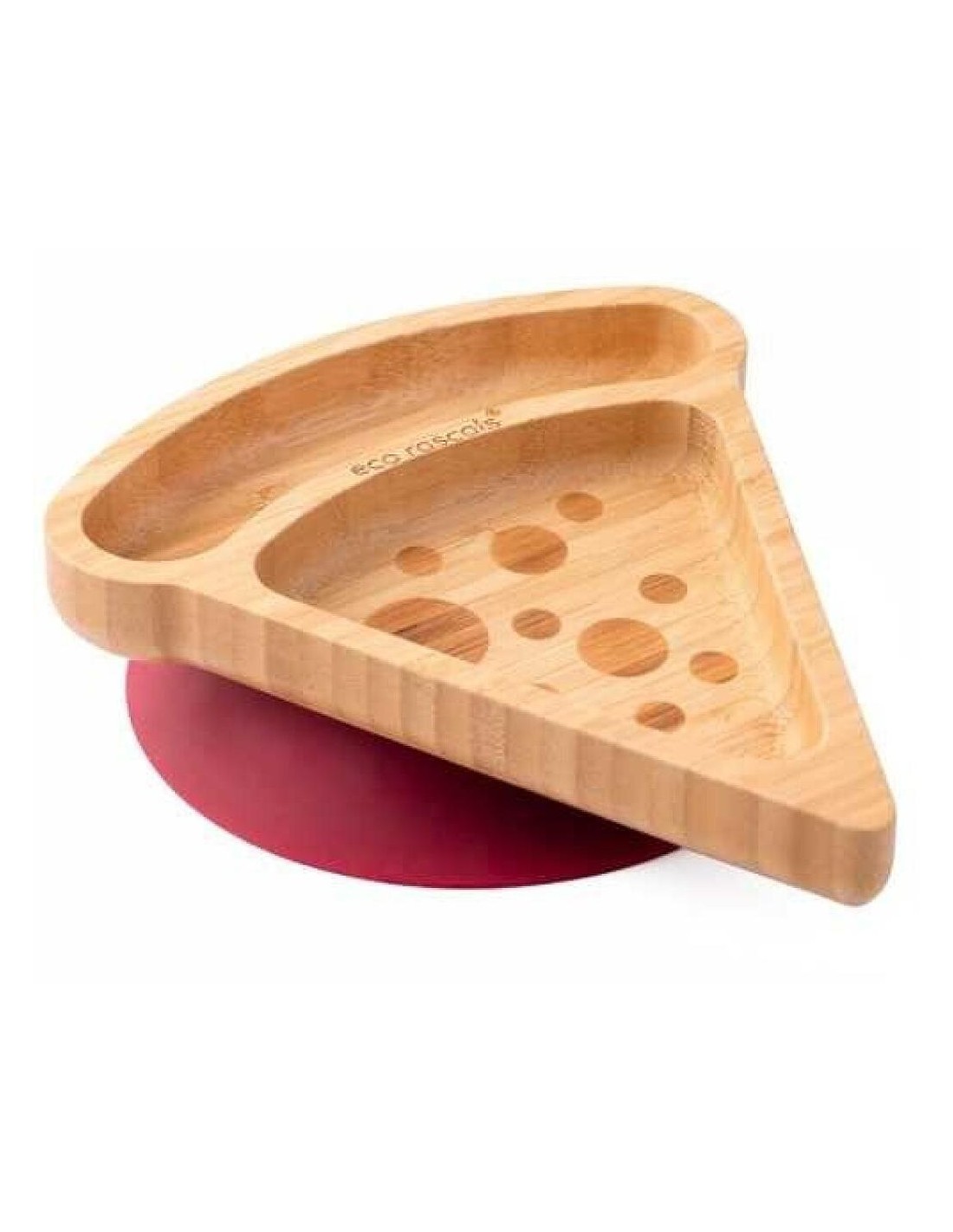 Plato Bambu Multicompartimento Pizza Burdeos Eco