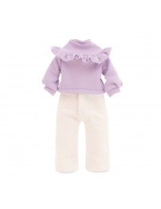 Conjunto de ropa muñecas - Jersey Morado