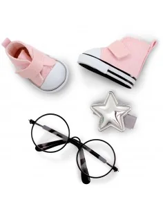 Conjunto Calzado y Complementos Gafas y Sneakers Rosa