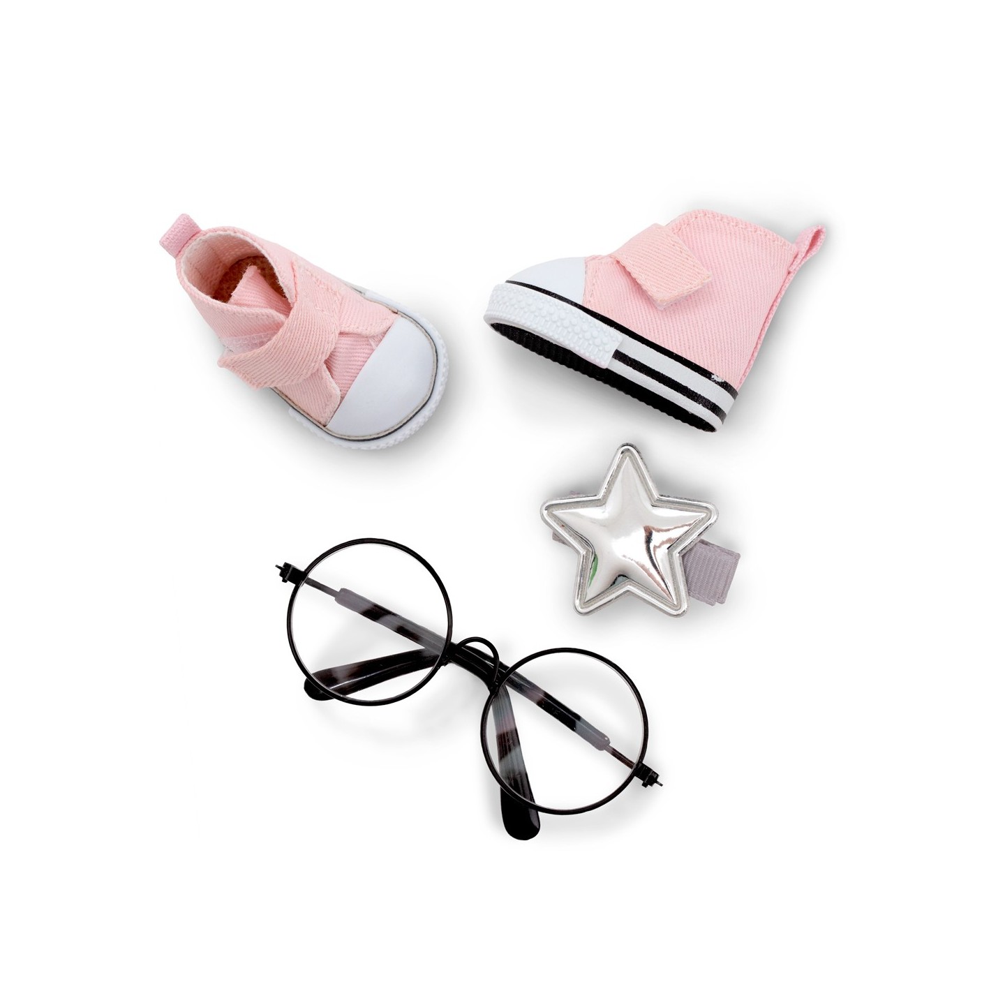 Conjunto Calzado y Complementos Gafas y Sneakers Rosa