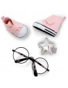 Conjunto Calzado y Complementos Gafas y Sneakers Rosa