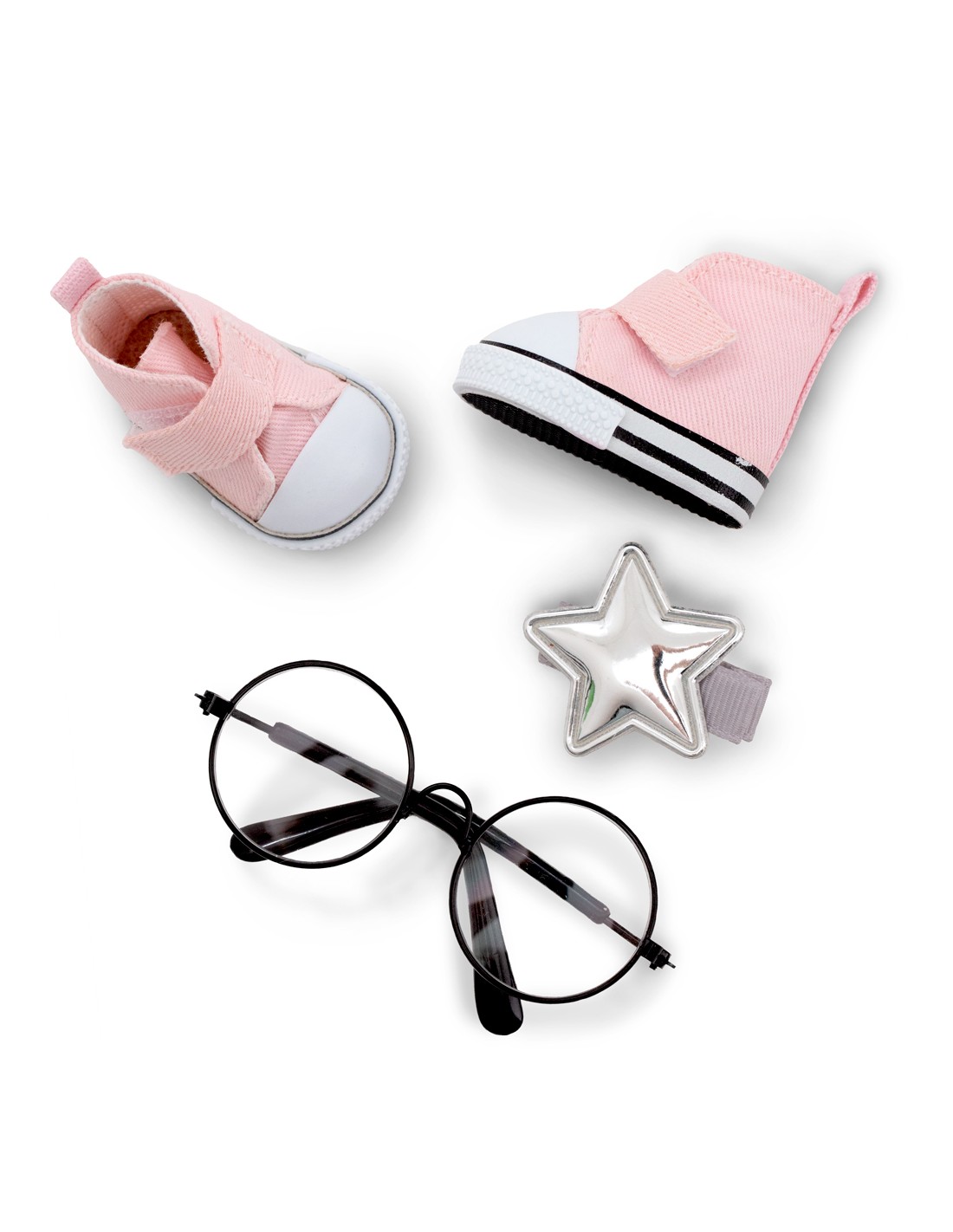 Conjunto Calzado y Complementos Gafas y Sneakers Rosa