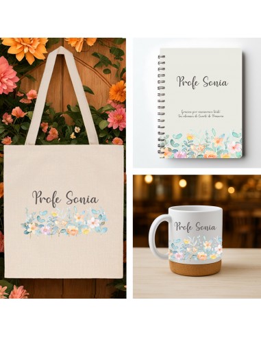 Pack Profe Cafecito Floral