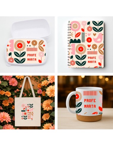 Pack Profe Cafecito y Snack Abstract