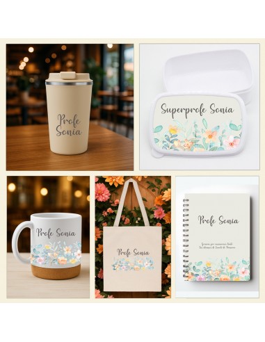 Super Pack Profe Barista Floral + Regalo