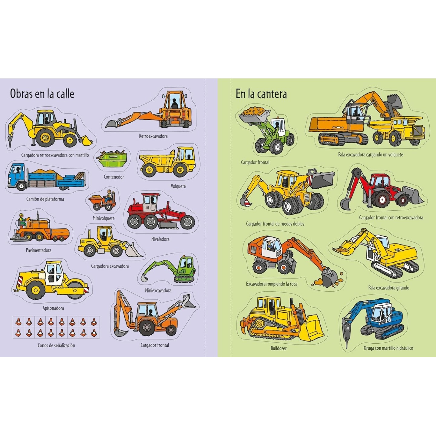 Mi primer libro de pegatinas - Excavadoras