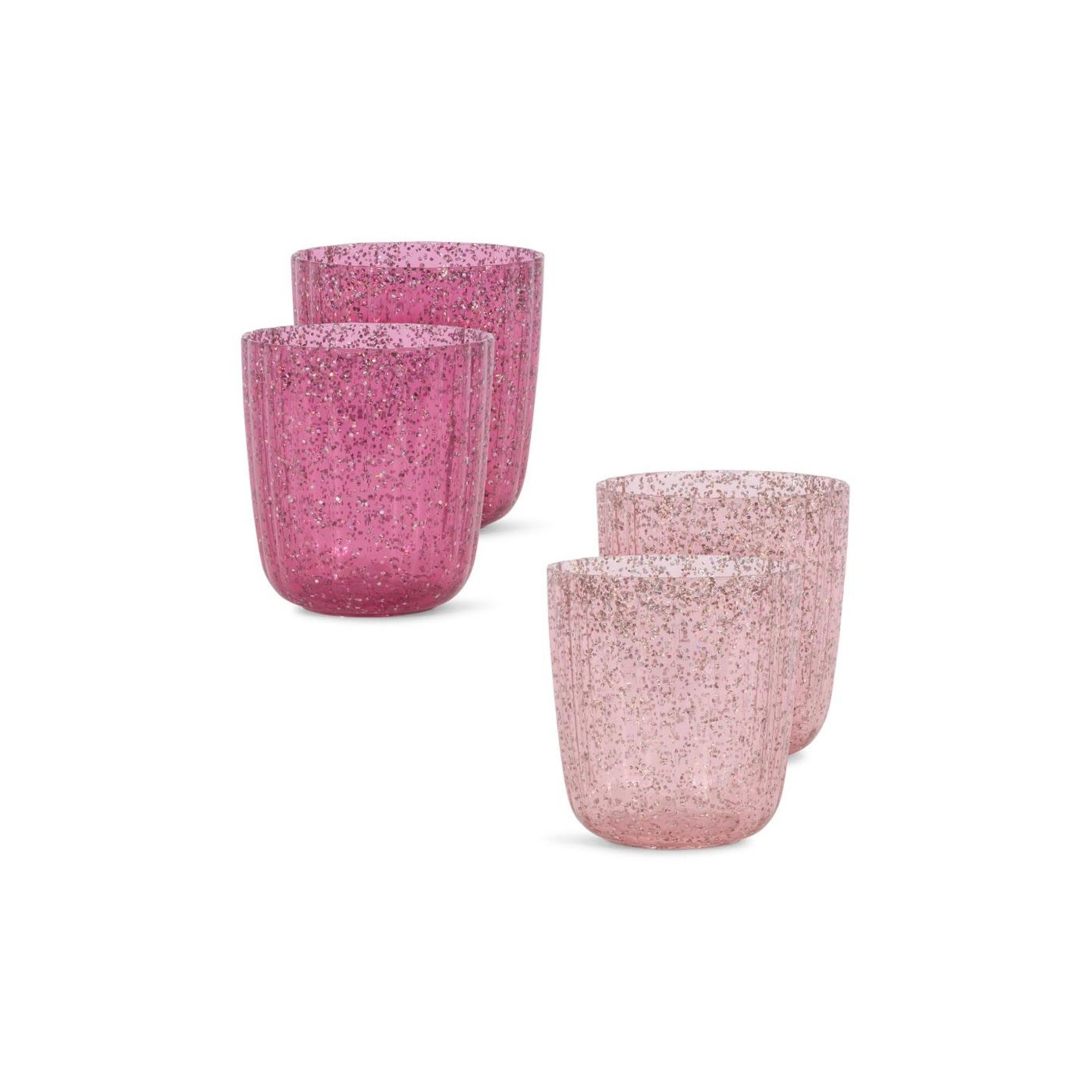 Pack 4 Vasos Glitter