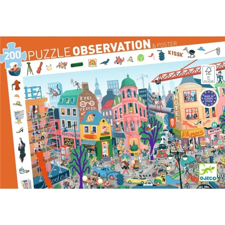 Puzle de Observación La Ciudad 200 Piezas