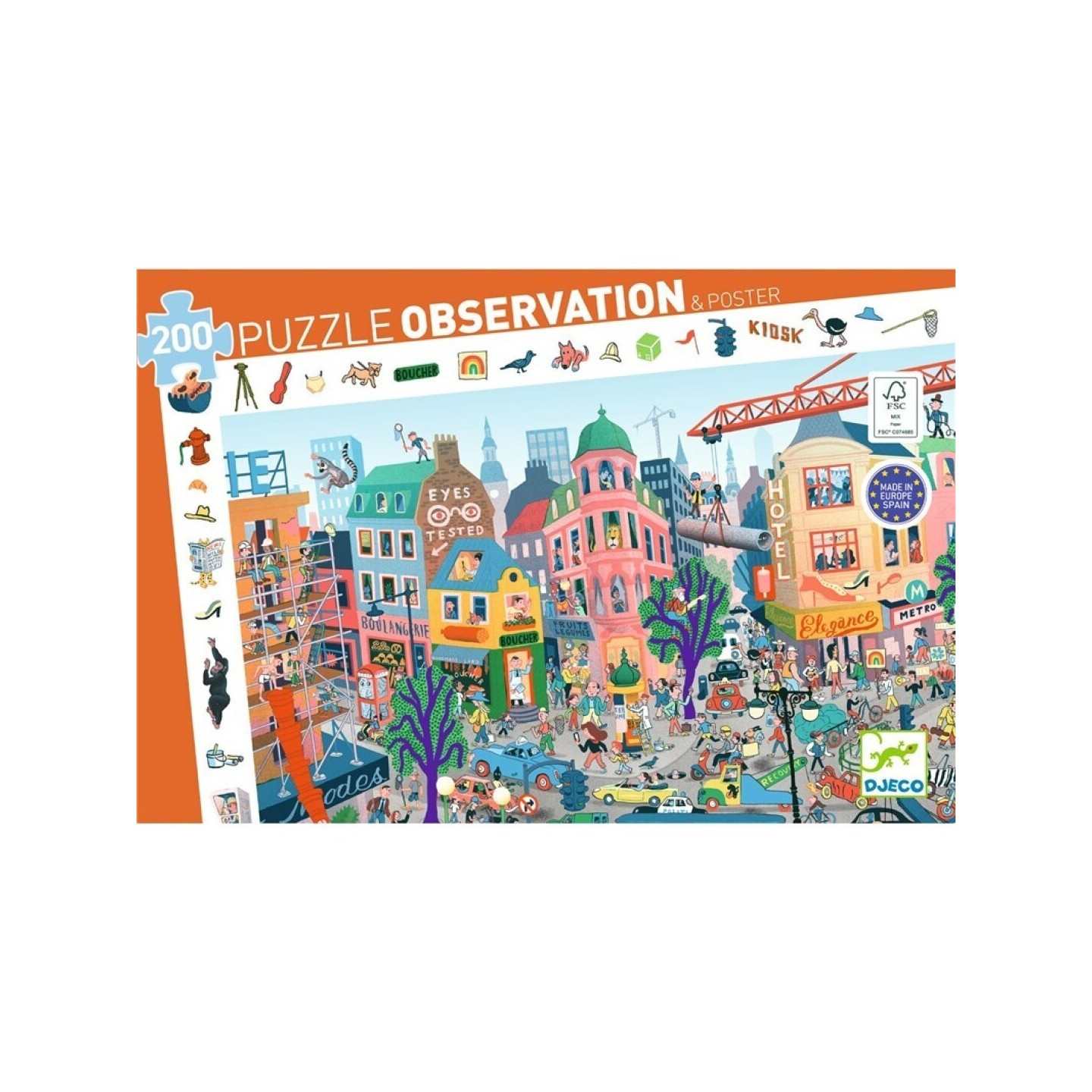 Puzle de Observación La Ciudad 200 Piezas