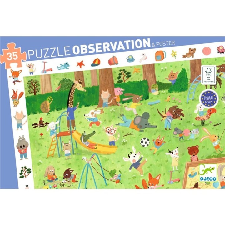 Puzle de Observación El Jardín de los Amiguitos 35 Piezas