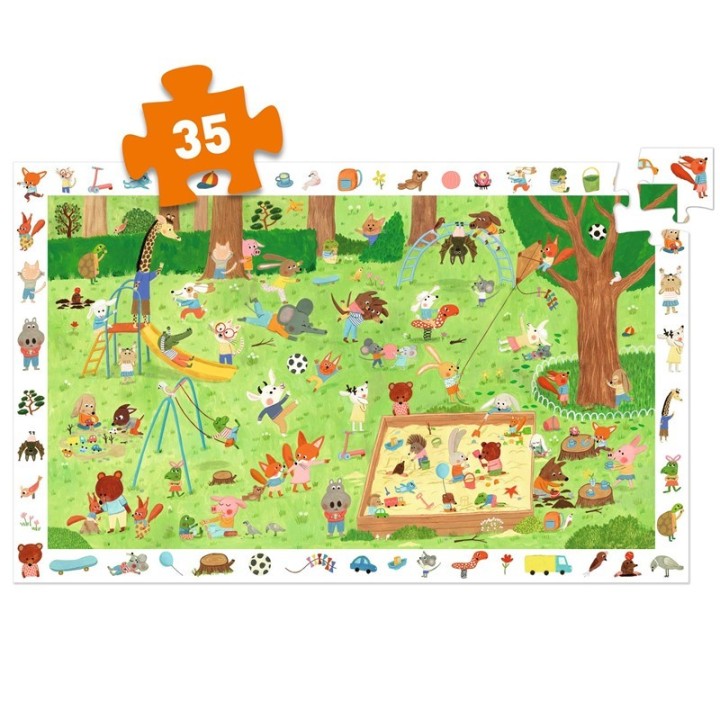 Puzle de Observación El Jardín de los Amiguitos 35 Piezas