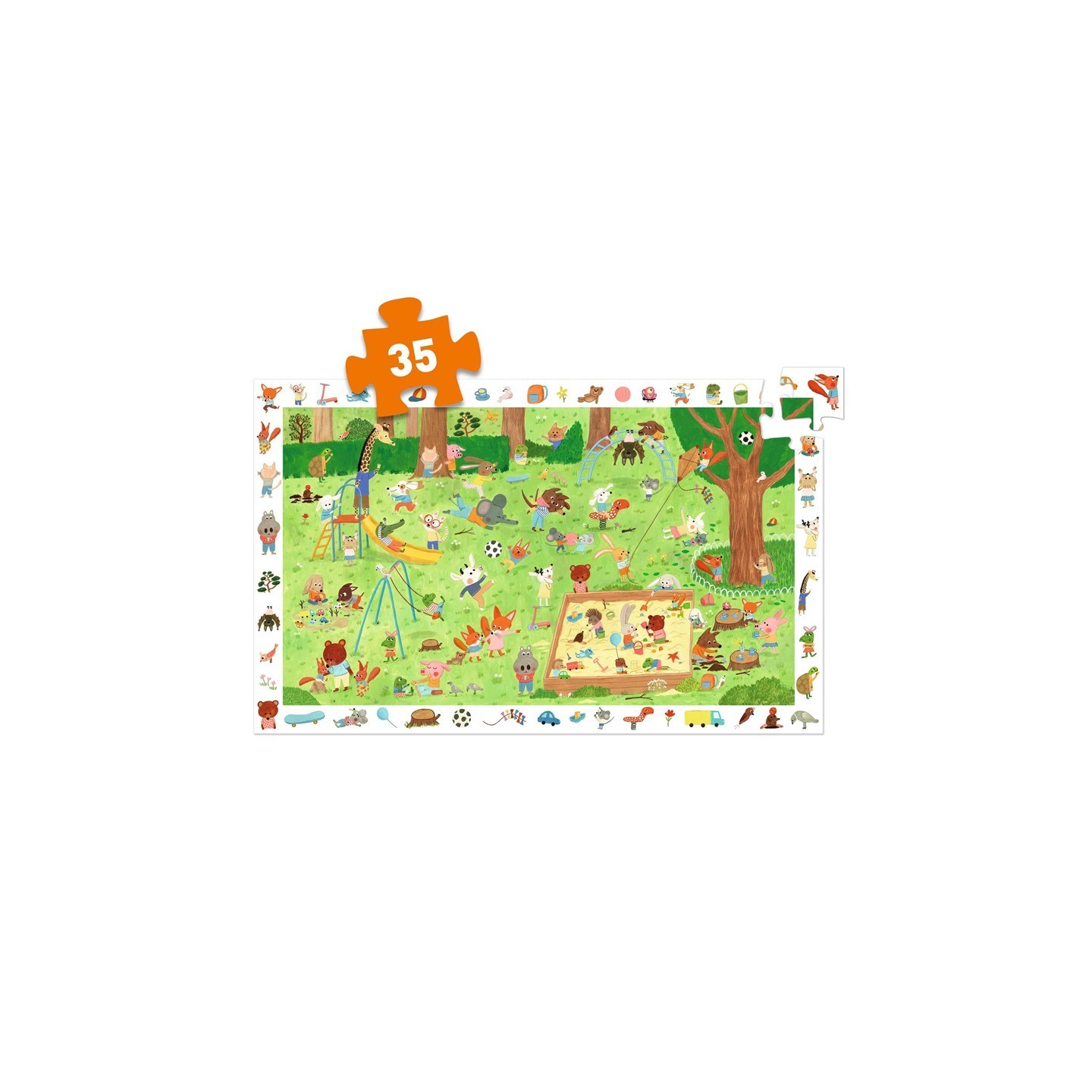 Puzle de Observación El Jardín de los Amiguitos 35 Piezas