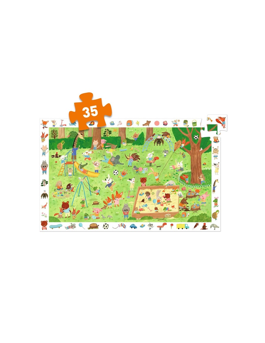 Puzle de Observación El Jardín de los Amiguitos 35 Piezas