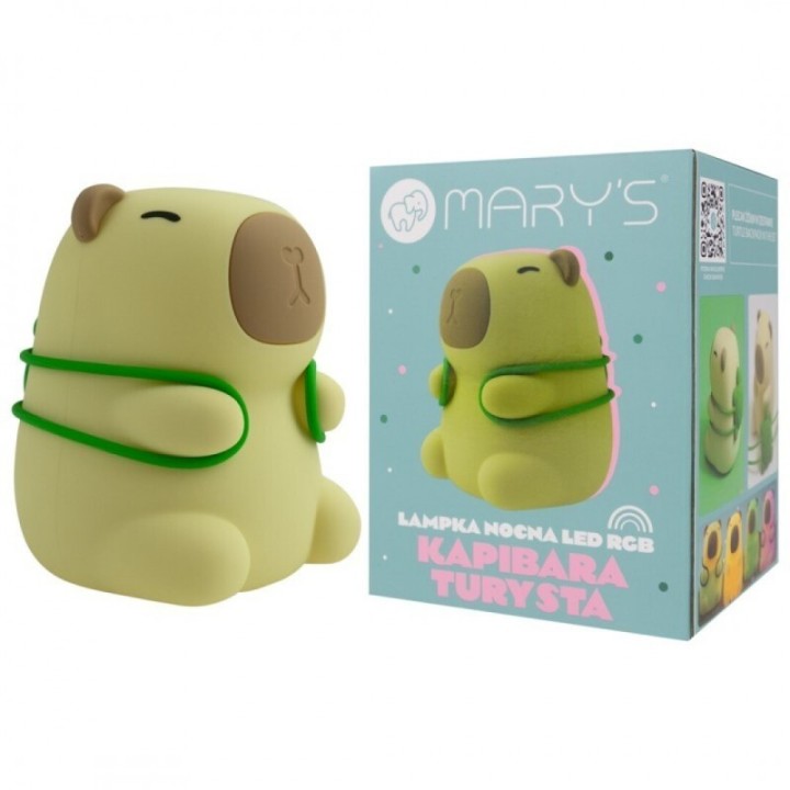 Lámpara de noche Quitamiedos LED RGB Capybara Turista