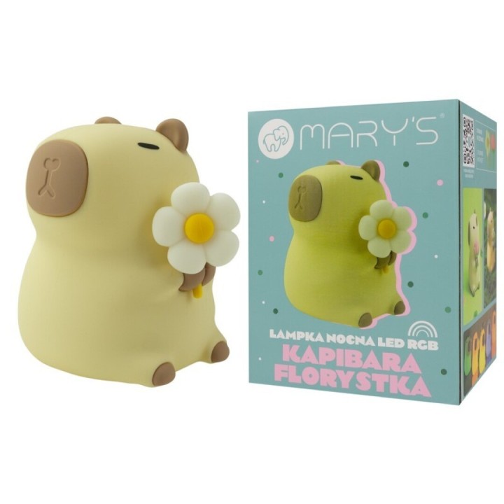 Lámpara de noche Quitamiedos LED RGB Capybara Florista