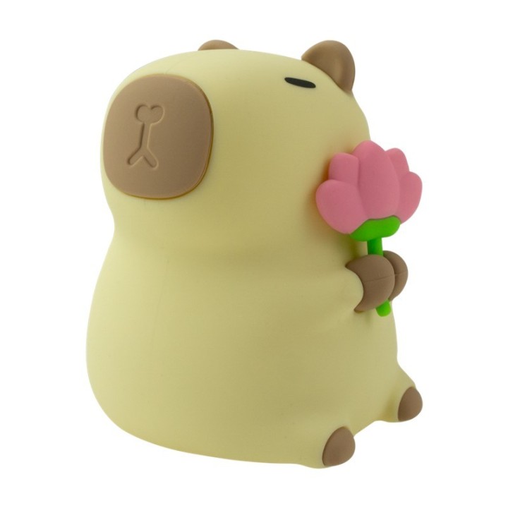 Lámpara de noche Quitamiedos LED RGB Capybara Florista