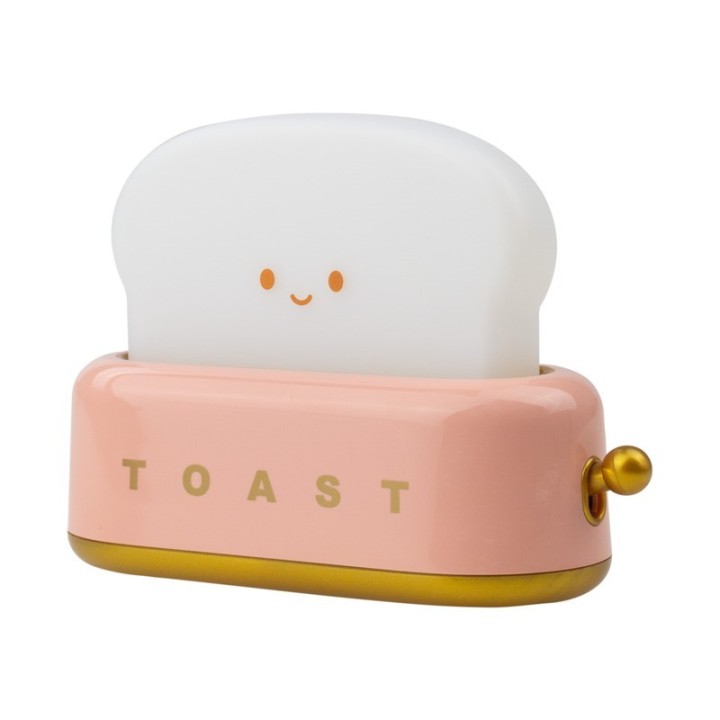 Lámpara de noche Quitamiedos LED Tostadora Rosa