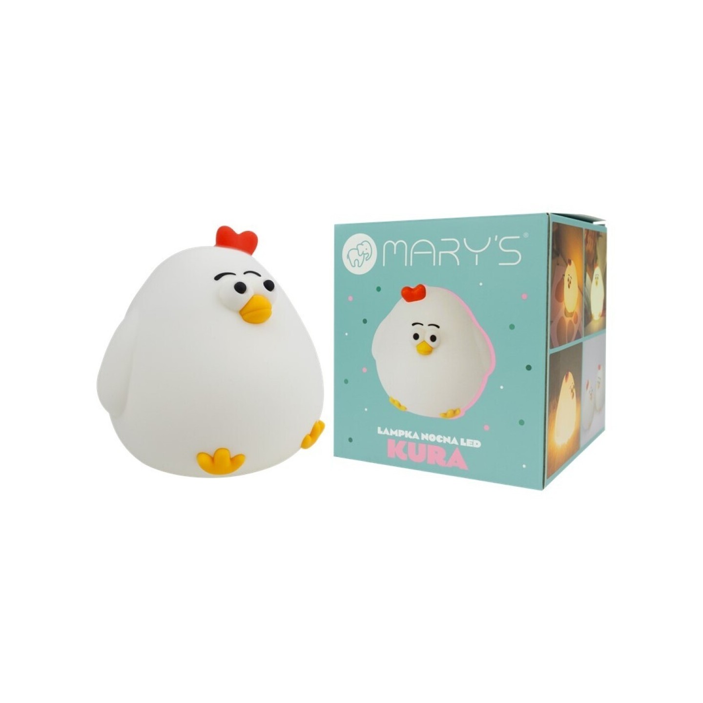 Lámpara de noche Quitamiedos LED Gallinita